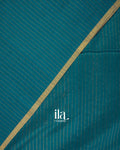 Peacock Blue Pure Maheshwari Silk Cotton Handloom Saree  