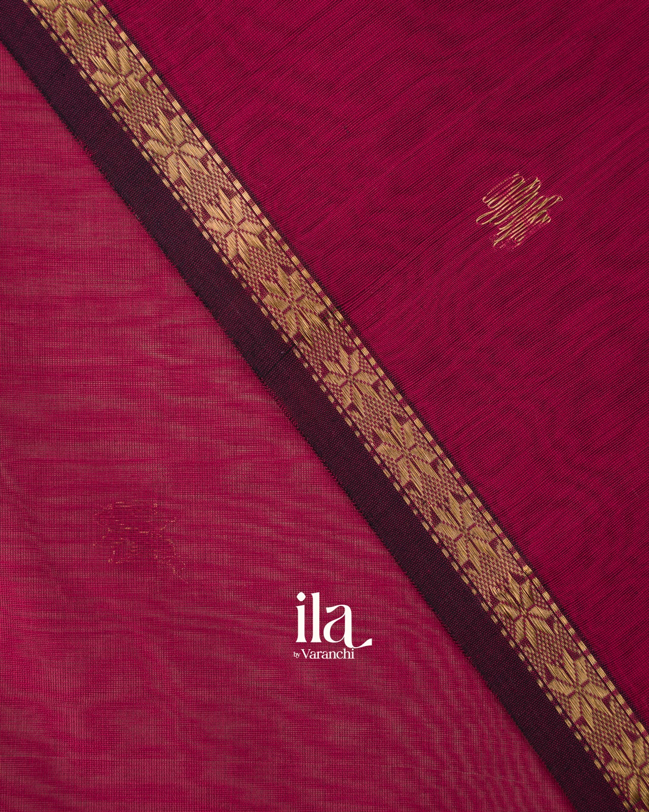 Navy Blue Pure Maheshwari Silk Cotton Handloom Saree 