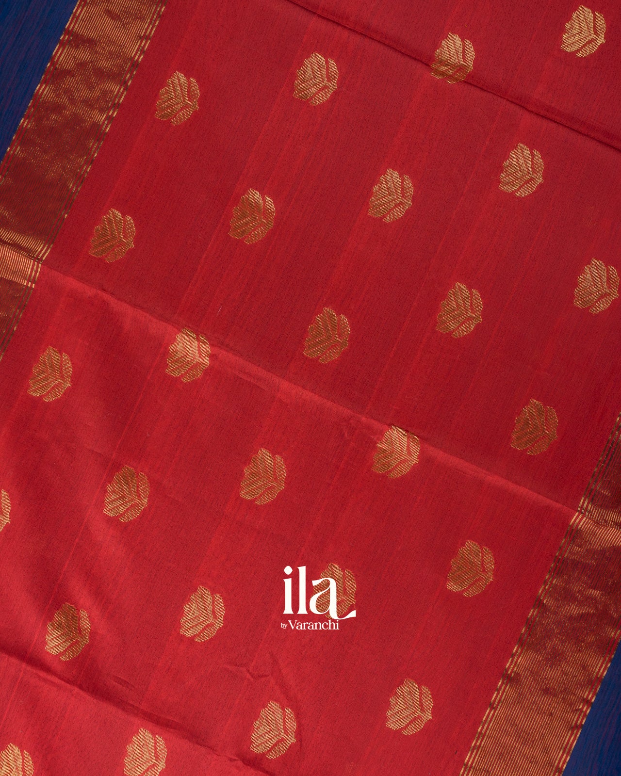 Navy Blue Pure Maheshwari Silk Cotton Handloom Saree 