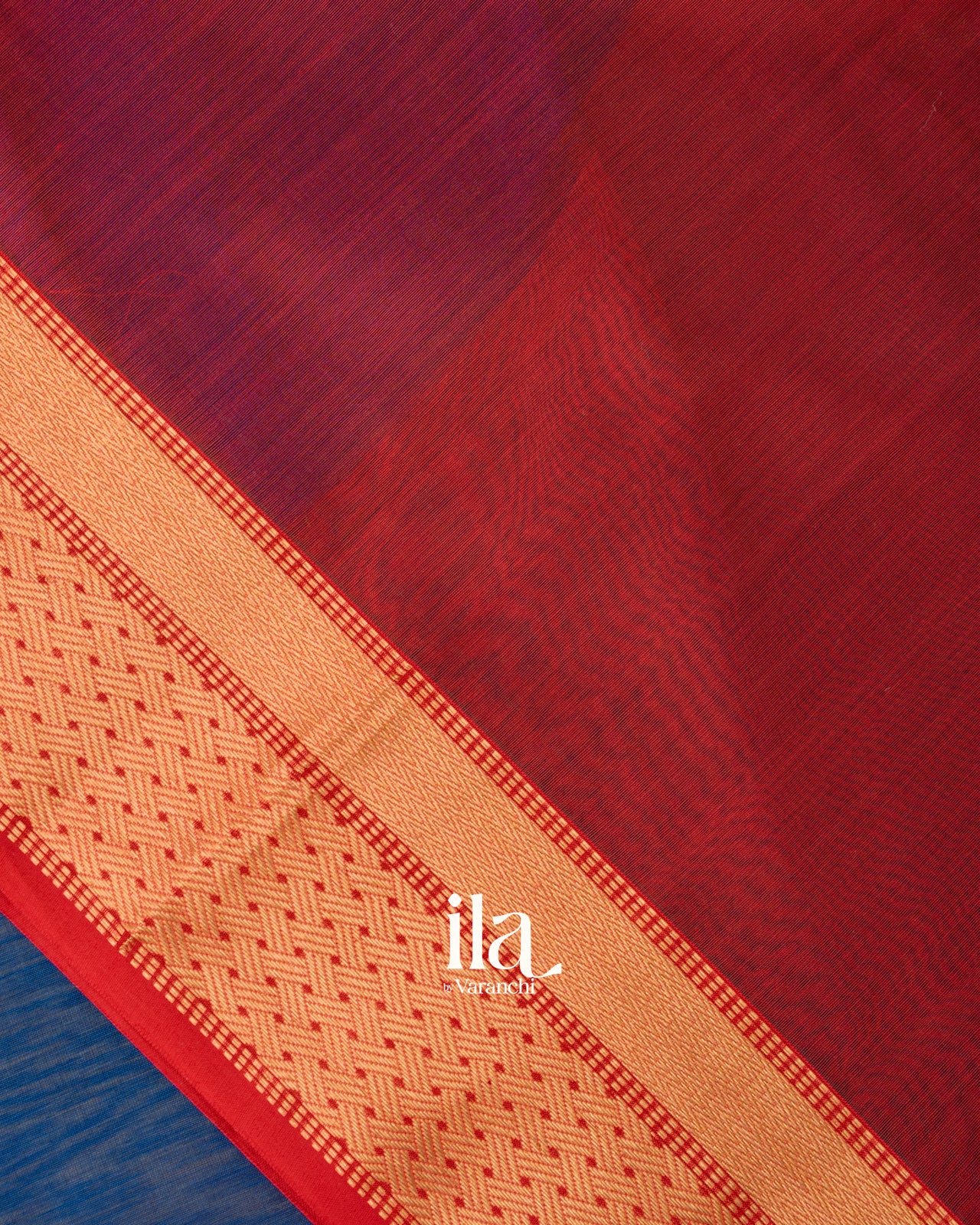 Navy Blue Pure Maheshwari Silk Cotton Handloom Saree 