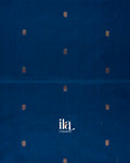 Navy Blue Pure Maheshwari Silk Cotton Handloom Saree 