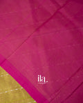 Mehendi Green Striped Mangalgiri Silk Cotton Handloom Saree 