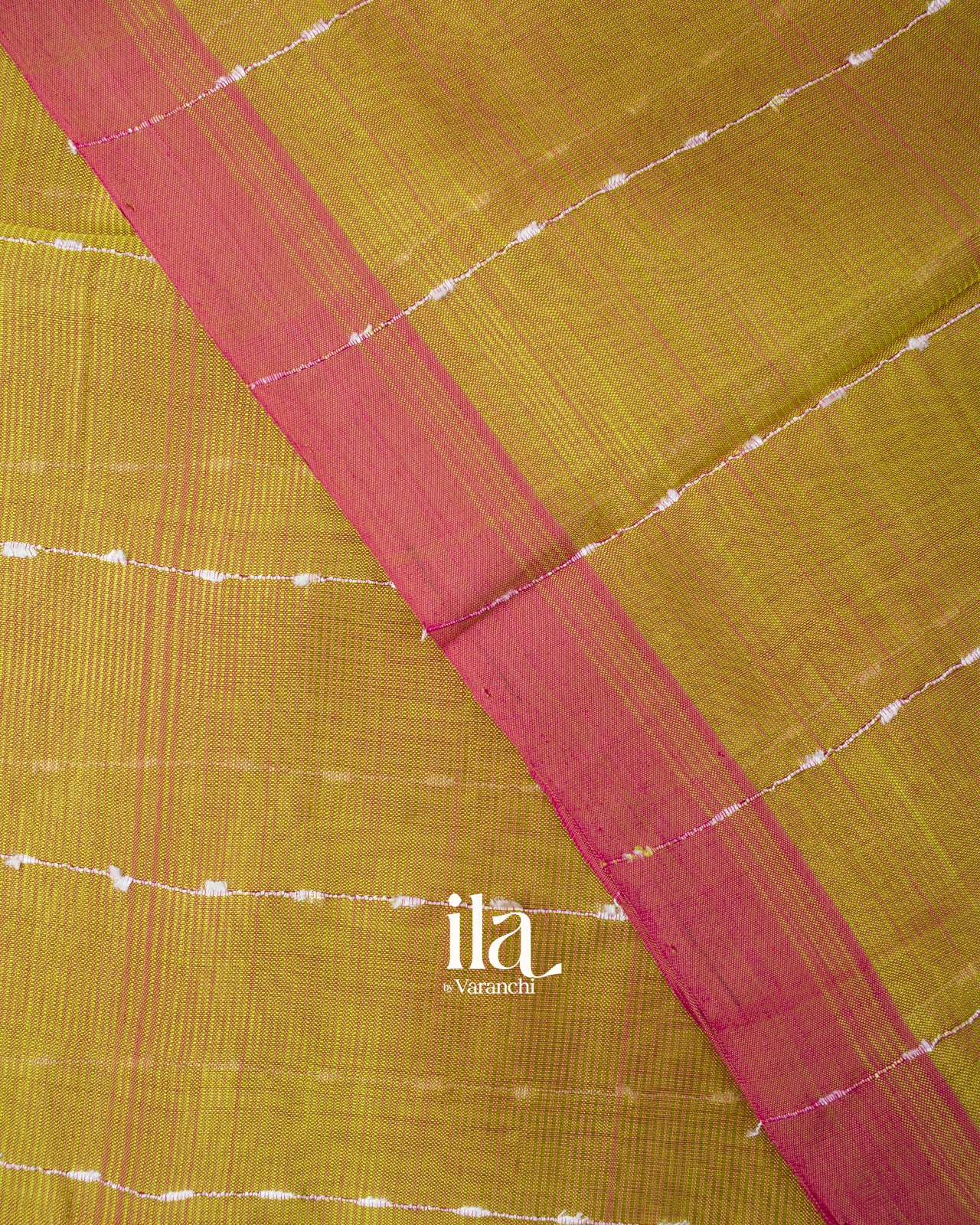 Mehendi Green Striped Mangalgiri Silk Cotton Handloom Saree 