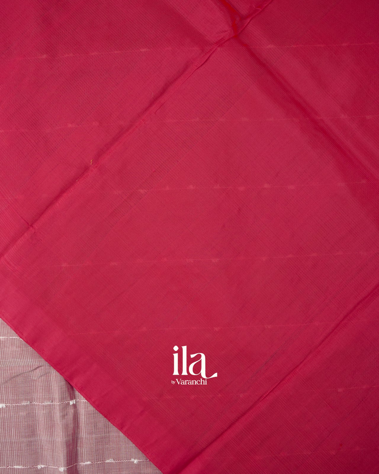 Onion Pink Striped Mangalgiri Silk Cotton Handloom Saree