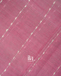 Dusty Pink Striped  Mangalgiri Silk Cotton Handloom Saree