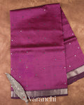 Deep Magenta Mangalgiri Silk Cotton Saree