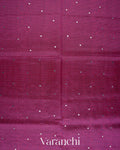 Deep Magenta Mangalgiri Silk Cotton Saree