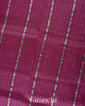 Deep Magenta Mangalgiri Silk Cotton Saree