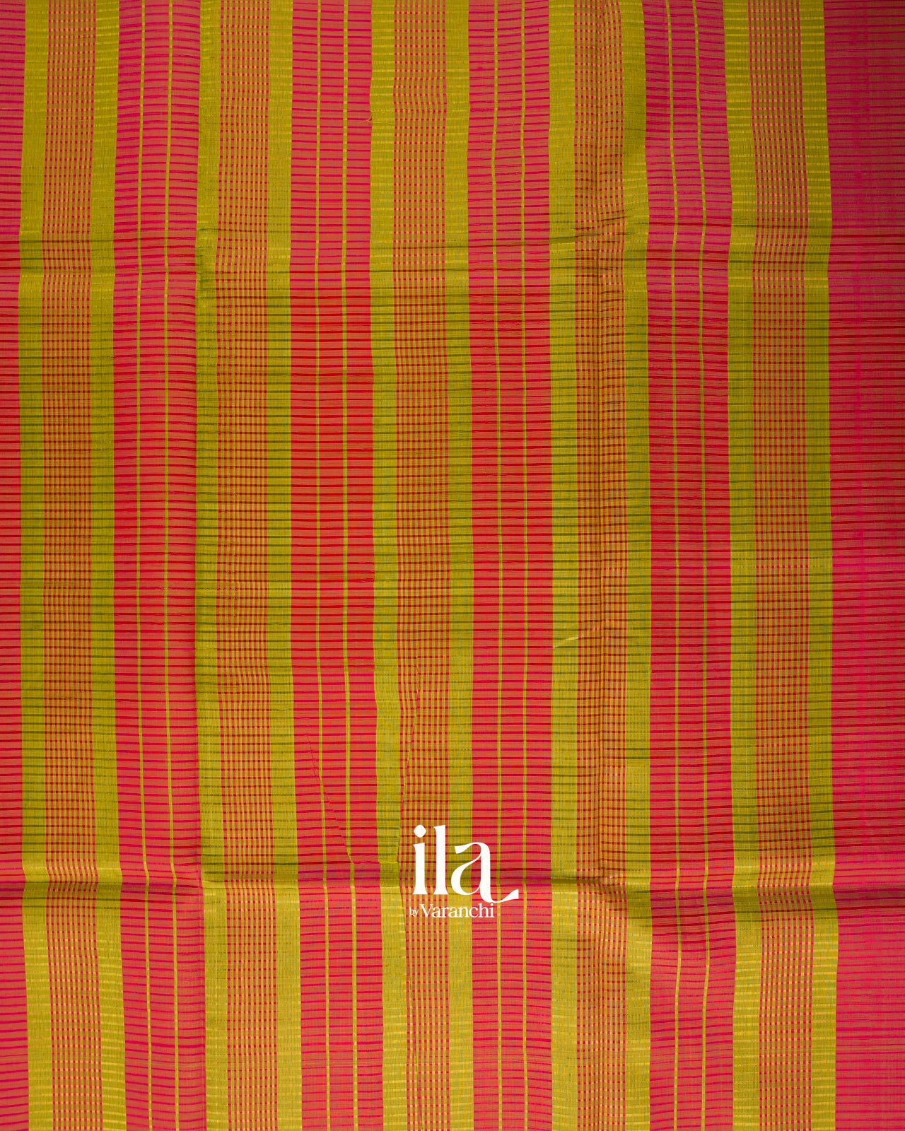 Mehendi Green Checks Mangalgiri Silk Cotton Handloom Saree