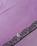 Lilac Pure Mercerised Cotton Saree 