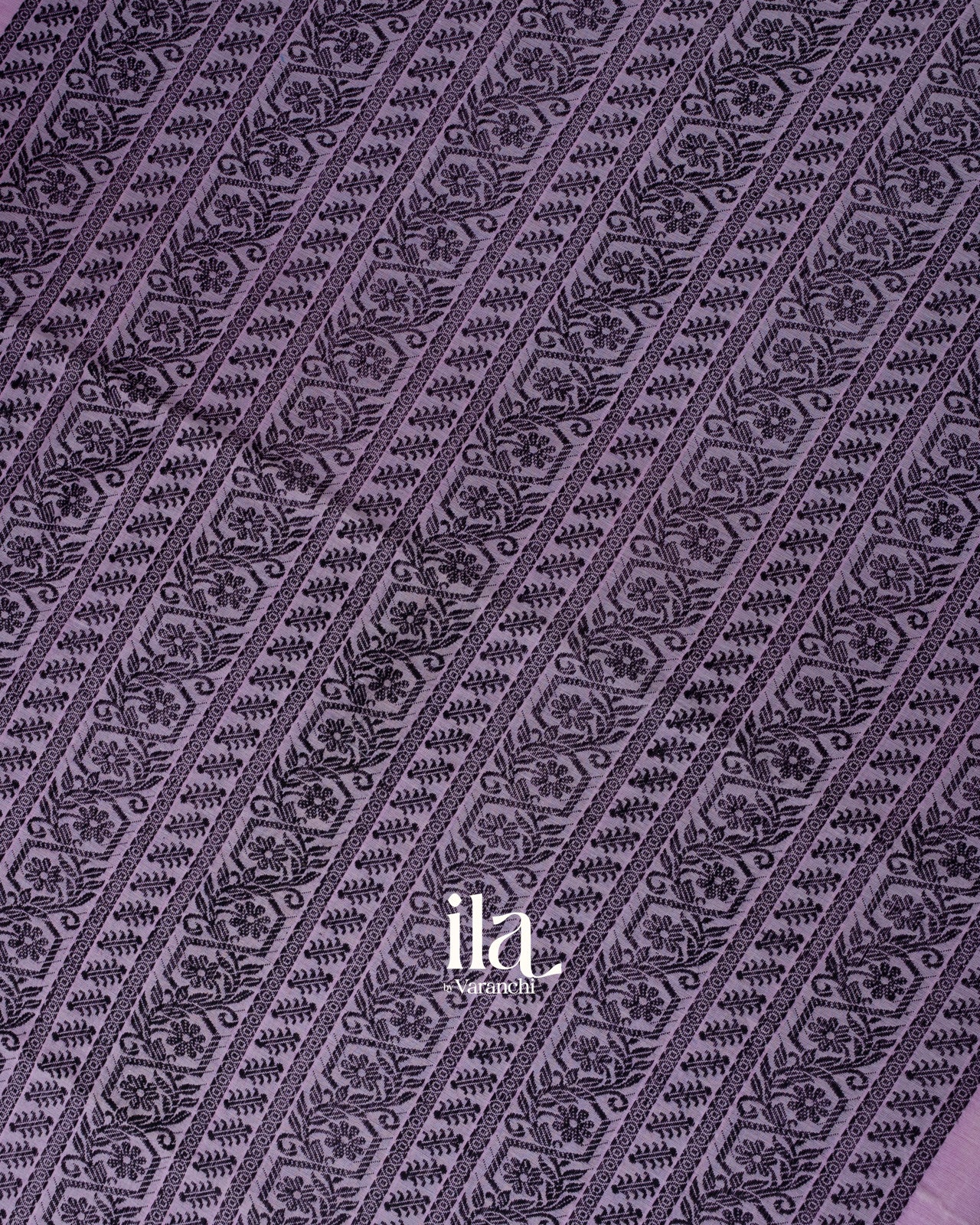 Lilac Pure Mercerised Cotton Saree 