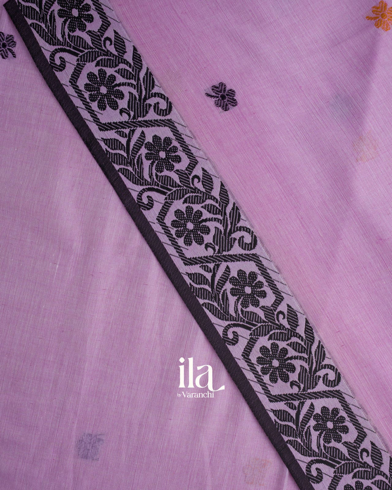 Lilac Pure Mercerised Cotton Saree 