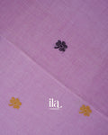 Lilac Pure Mercerised Cotton Saree 