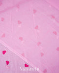 Rosy Pink Mul Mul Cotton Saree