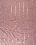 Muted Mauve Mul Mul Cotton Saree