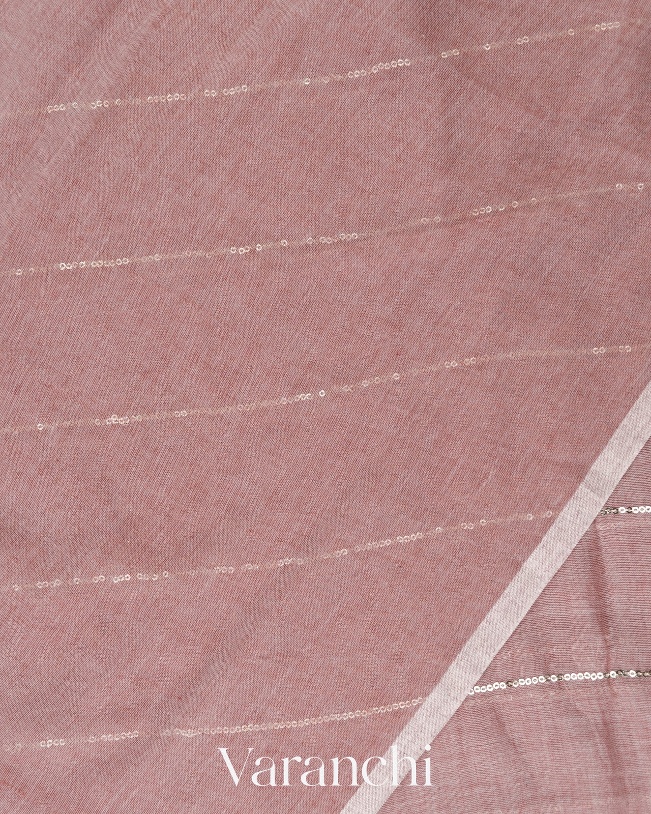 Muted Mauve Mul Mul Cotton Saree