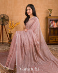 Muted Mauve Mul Mul Cotton Saree