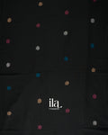 Black Jamdani Pure Mul Mul Cotton Saree