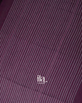 Wine Jamdani Pure Mul Mul Cotton Saree