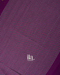 Deep Purple Jamdani Pure Mul Mul Cotton Saree