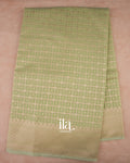 Pista Green Semi Chanderi Cotton Saree