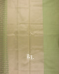 Pista Green Semi Chanderi Cotton Saree