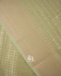 Pista Green Semi Chanderi Cotton Saree