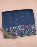 Royal Blue Embroidered Semi Kota Silk Saree