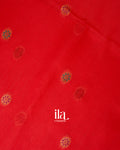 Orange  Paithani Meenakari Semi Silk Saree