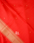 Red Paithani Semi Silk Saree