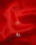 Red Paithani Semi Silk Saree