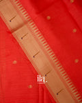 Red Paithani Semi Silk Saree