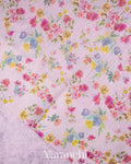 Pastel Baby Pink Semi Tussar Silk Saree