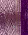 Royal Purple Brocade Viscose Silk Saree
