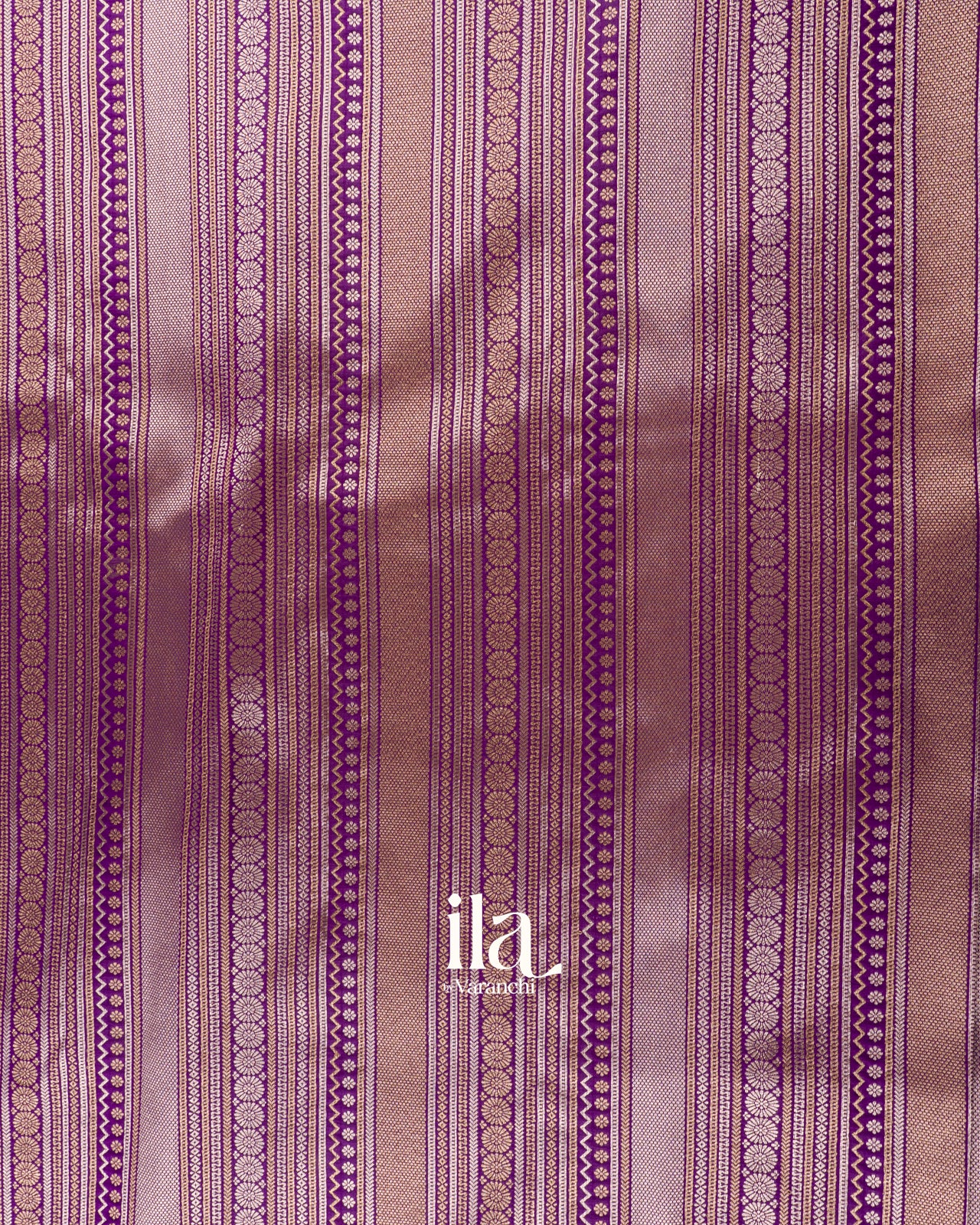 Royal Purple Brocade Viscose Silk Saree