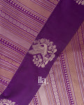 Royal Purple Brocade Viscose Silk Saree