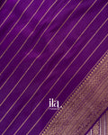 Royal Purple Brocade Viscose Silk Saree