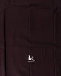 Deep Plum Kalamkari Hand-Printed Semi Mangalgiri Silk Cotton Saree