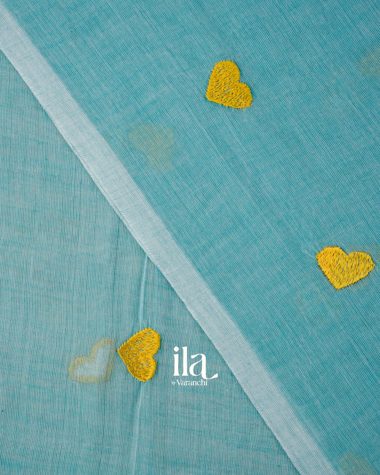 Sky Blue Pure Mul Cotton Saree