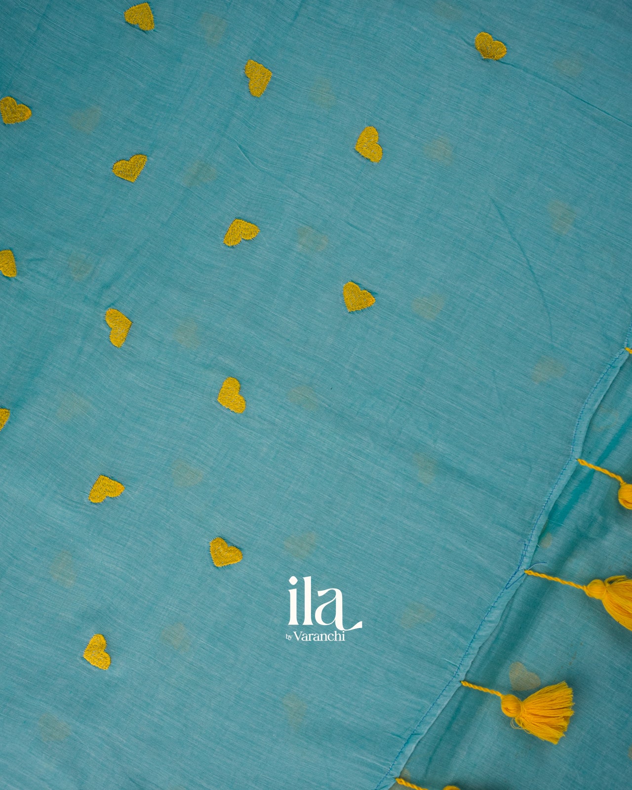 Sky Blue Pure Mul Cotton Saree