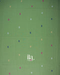 Leaf Green Pure Cotton Saree