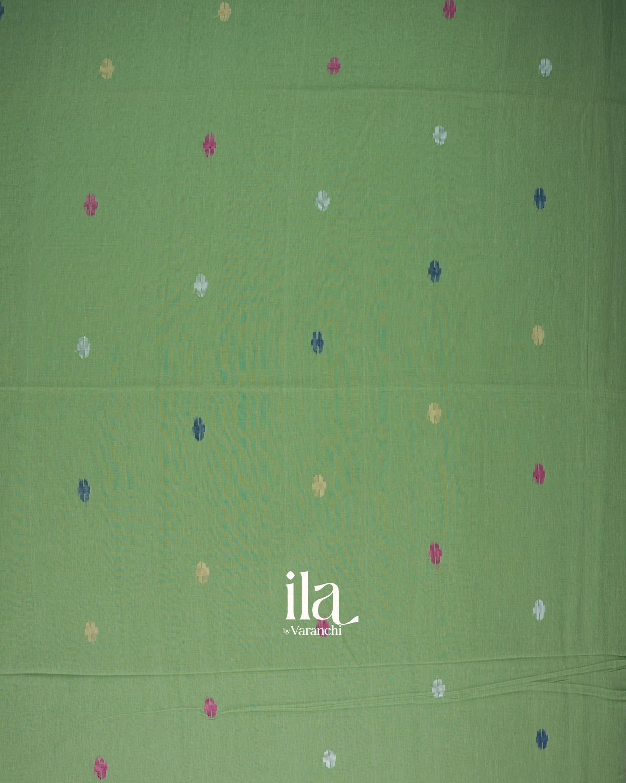 Leaf Green Pure Cotton Saree