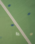Leaf Green Pure Cotton Saree