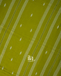 Olive Green Pure Mul Mul Cotton Saree