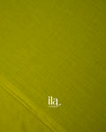 Olive Green Pure Mul Mul Cotton Saree
