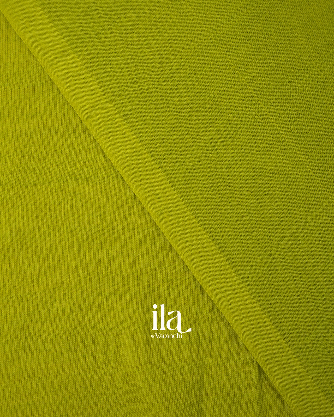 Olive Green Pure Mul Mul Cotton Saree