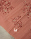 Beige Dhakai Jamdani Semi Kota Saree