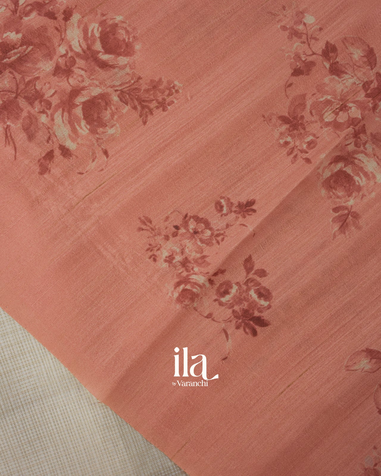 Beige Dhakai Jamdani Semi Kota Saree
