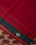 Beige Pure Chanderi Silk Cotton Saree