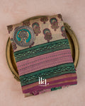 Light Beige Kath Bordered Pure Chanderi Silk Cotton Saree
